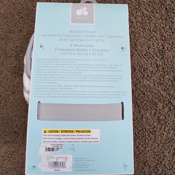 🆕️ Owl Towel/Washcloth Set - Picture 3 of 6